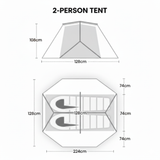 Terra Nova Solar Horizon 2 Tent Outdoor Action- Floorplan