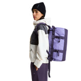 The North Face Base Camp Duffel - Extra Small in Grounded Plum/Endless Dusk - worn