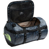 The North Face Base Camp Duffel - Small in TNF Black Glowing Topo Print - interior