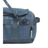 The North Face Base Camp Voyager Duffel 32L in Granite Grey/Frost Grey - shoe compartment detail