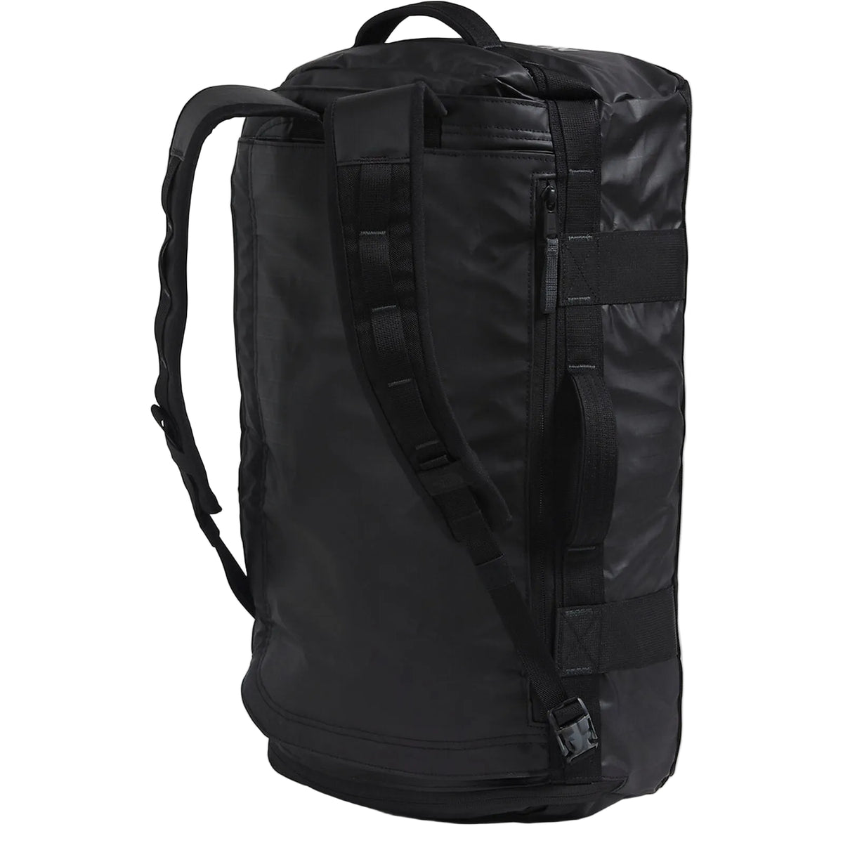 The North Face Base Camp Voyager Duffel 32L in TNF Black/Asphalt Grey - laptop sleeve detail