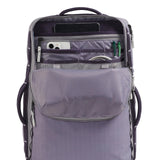 Interior view of The North Face Base Camp Voyager Daypack showing adjustable divider and fleece-lined laptop compartment