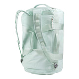 The North Face Base Camp Voyager Duffel 42L Opal Frost-Pearl/Stone White Back Angle Backpack View