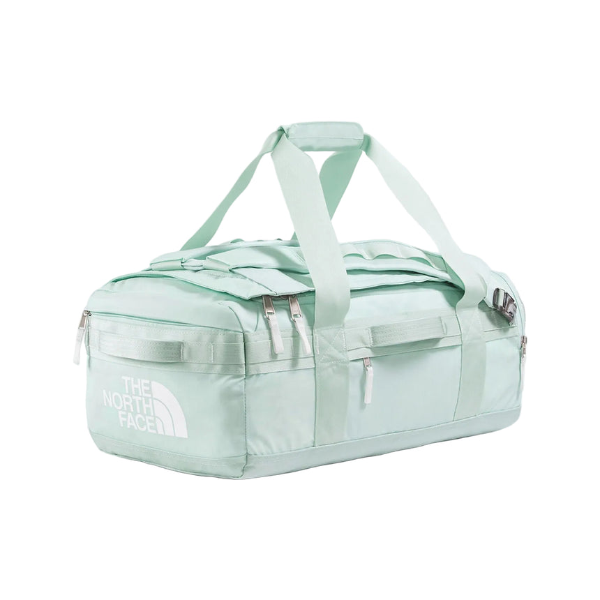 The North Face Base Camp Voyager Duffel 42L Opal Frost-Pearl/Stone White Front Angle