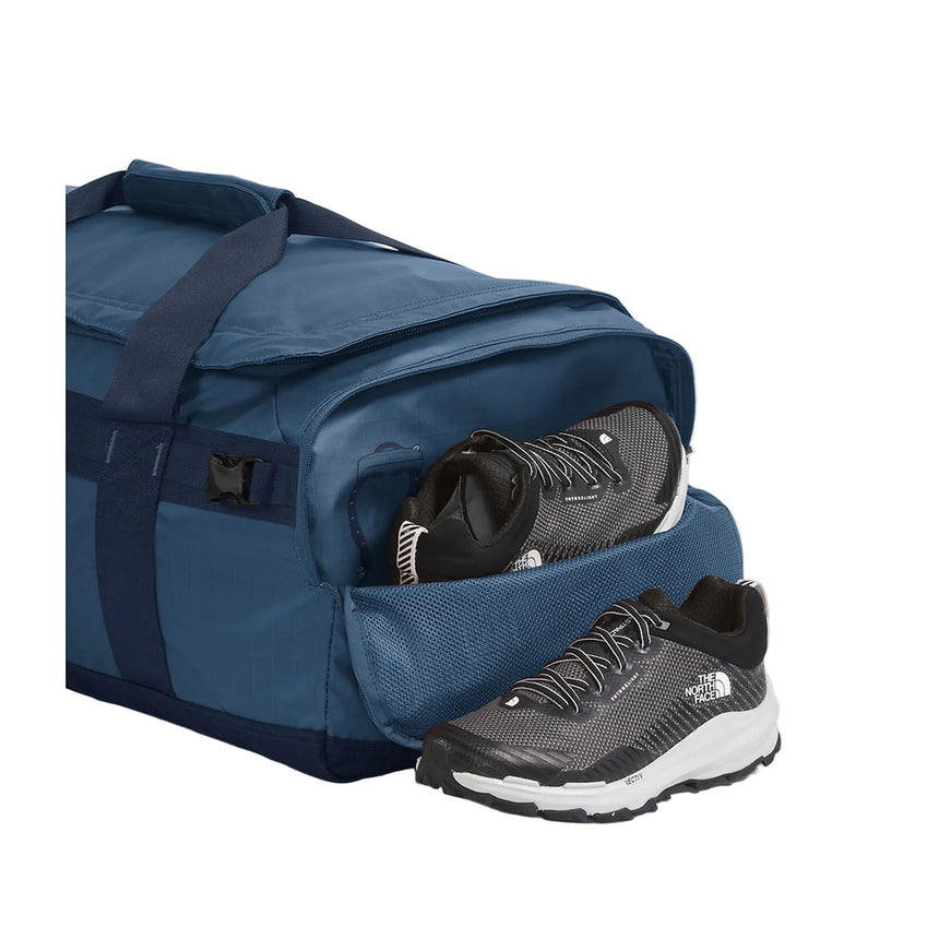 The North Face Base Camp Voyager Duffel 62L Shady Blue/Summit Navy Shoe Compartment