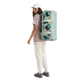 The North Face Camp Duffel Medium Opal Frost/Postcards Print-Opal/Frost-Pearl Stone Back Angle Model View