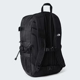 The North Face Hot Shot Base Camp Backpack back panel with padded air-mesh construction and spine channel support