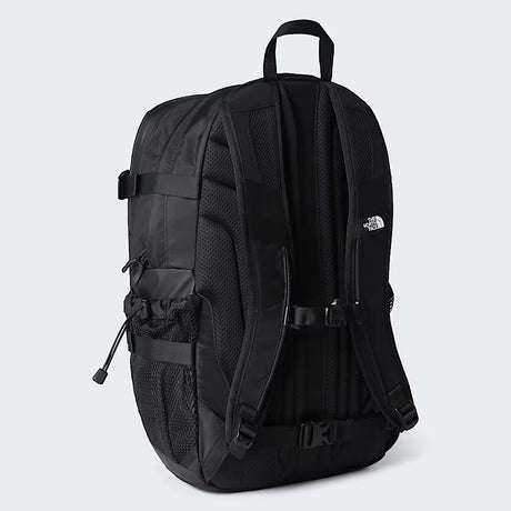 The North Face Hot Shot Base Camp Backpack back panel with padded air-mesh construction and spine channel support