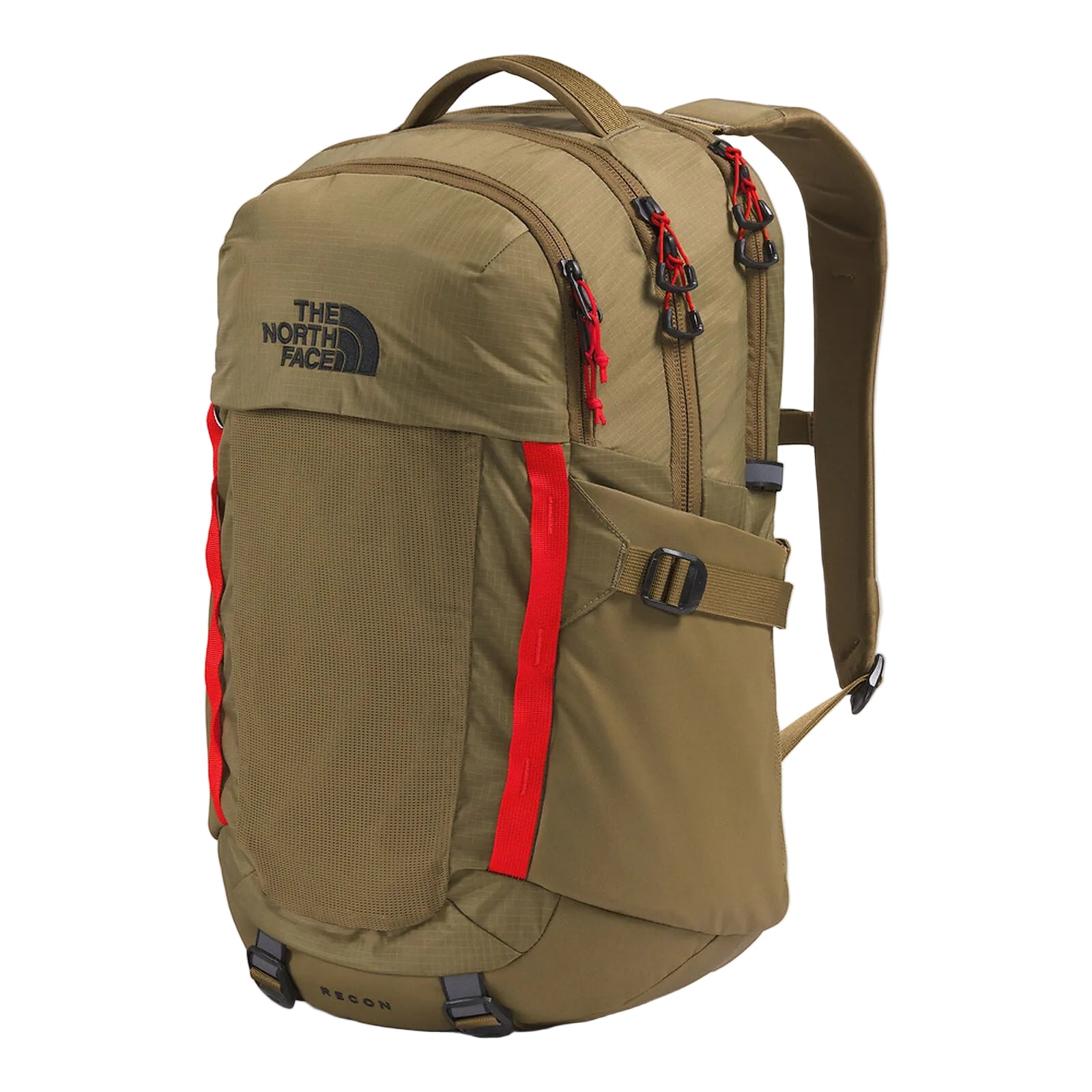 The North Face Recon Backpack Cedar/Lava Red Front Angle