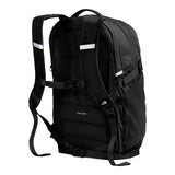 The North Face Router Backpack back panel showing padded shoulder straps and breathable mesh design