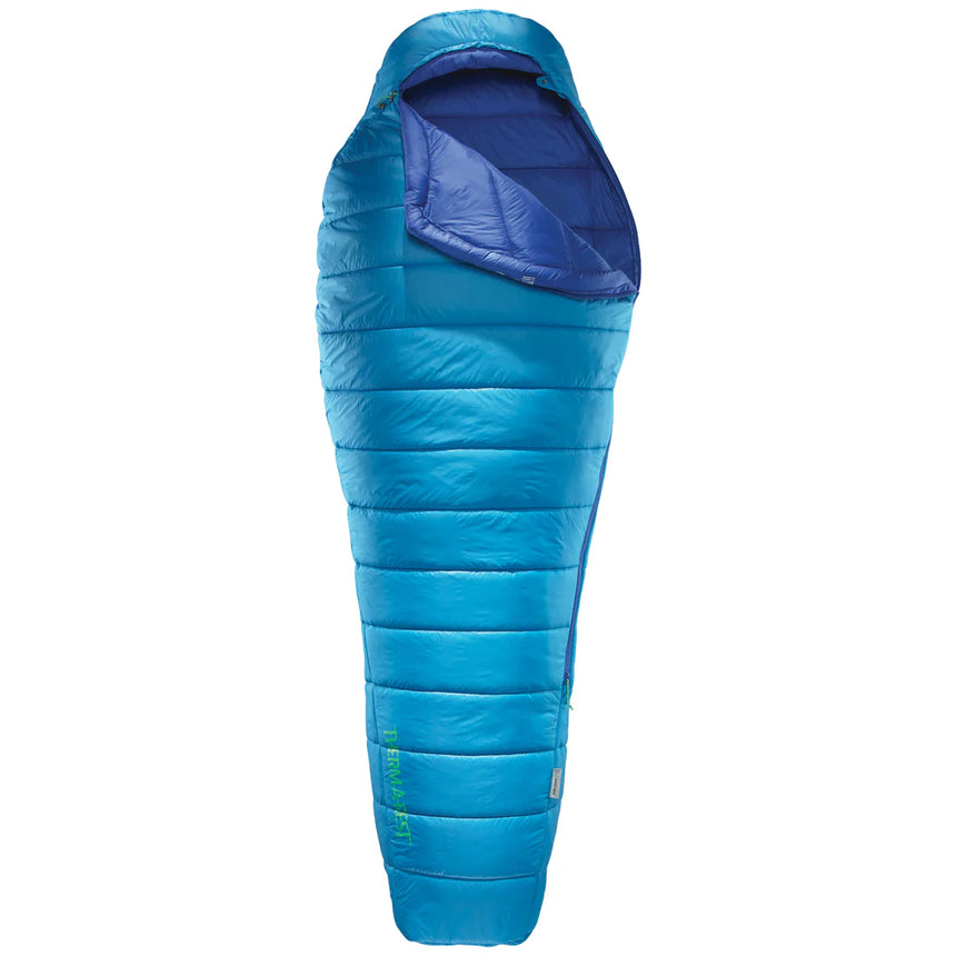 Thermarest 7C Space CowBoy Sleeping Bag Outdoor Action- Open