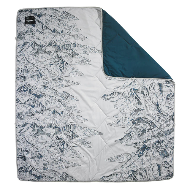 Thermarest Argo Double Blanket Outdoor Action Valley View Print- Open