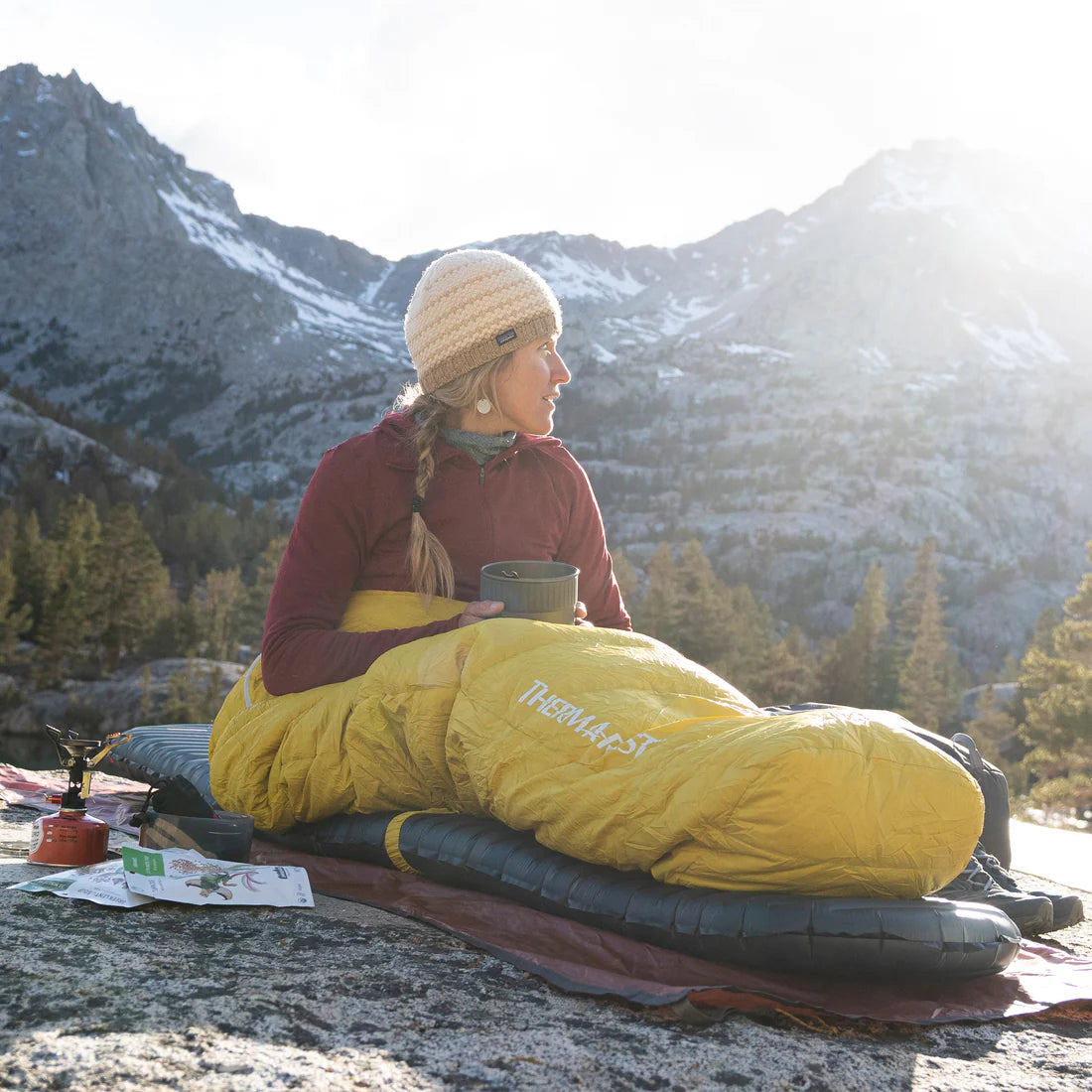 Thermarest Parsec 0C Sleeping Bag Outdoor Action Regular- Product in use