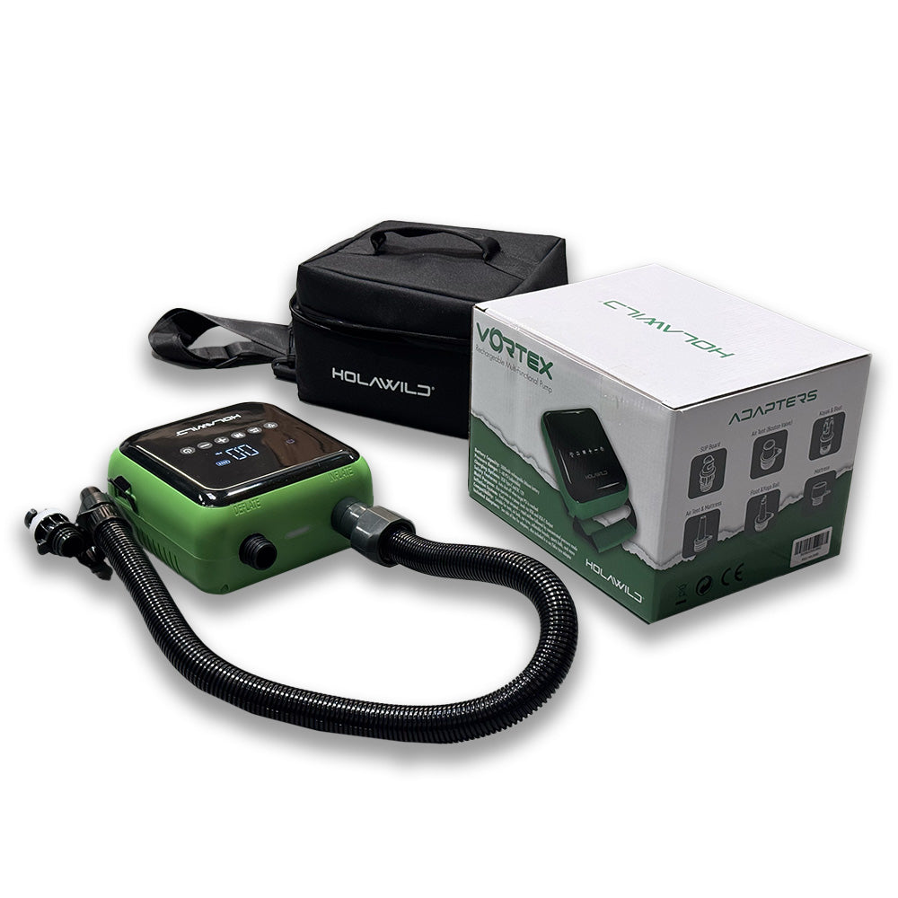 Holawild VorTex Rechargeable Air Pump - Product and box