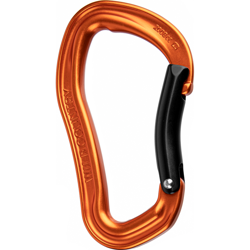 Wild Country Climbing Electron Bent Gate Carabiner - front view