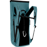 Wild Country Climbing Flow Back Pack - back left angle roll top view