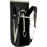 Wild Country Climbing Flow Back Pack - back left angle view roll top onyx