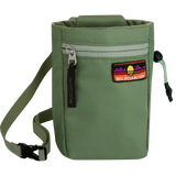 Wild Country Climbing Flow Chalk Bag Outdoor Action Green Ivy - Front Angled