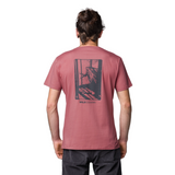 Wild Country Climbing Flow Men's T-Shirt Mallow - Back Fit on Model