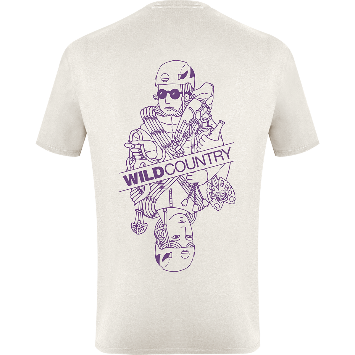 Wild Country Climbing Flow Men's T-Shirt Moonstone - Back