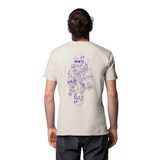 Wild Country Climbing Flow T-Shirt Man Outdoor Action Moonstone - Back Fit on Model
