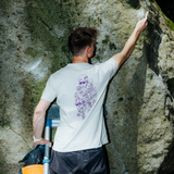 Wild Country Climbing Flow T-Shirt Man Outdoor Action Moonstone - Product In Use