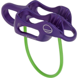 Wild Country Climbing Pro Guide Lite Belay - front angle view purple / green