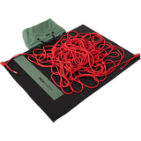 Wild Country Climbing Rope Bag Green Ivy - Open with Rope on top