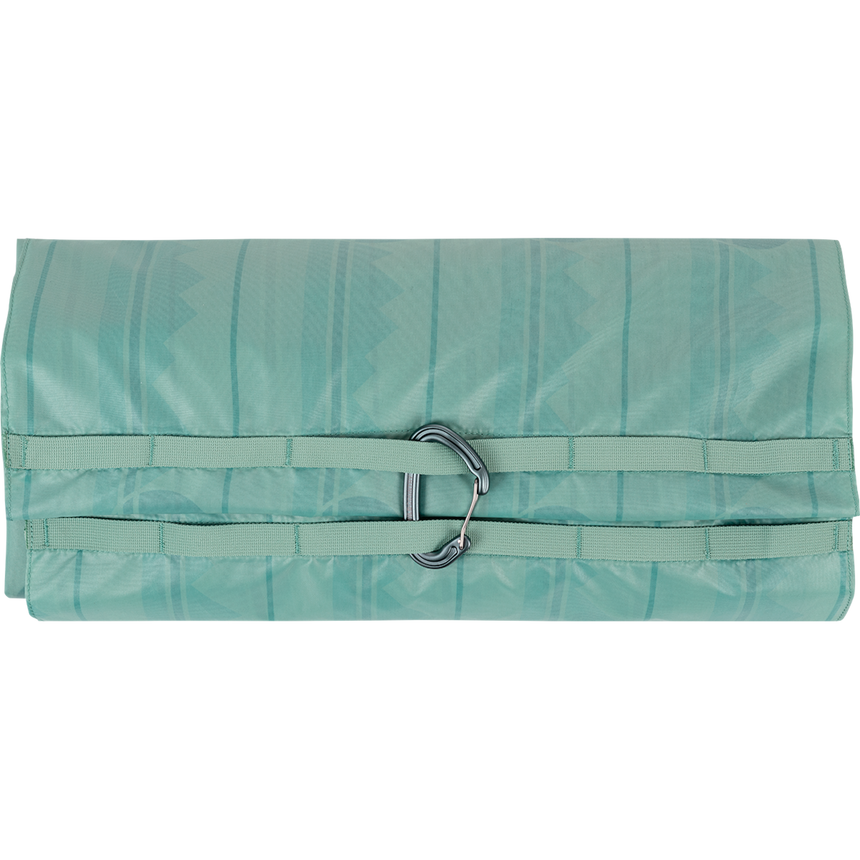 Wild Country Climbing Rope Tarp Folded and Secured with Carabiner