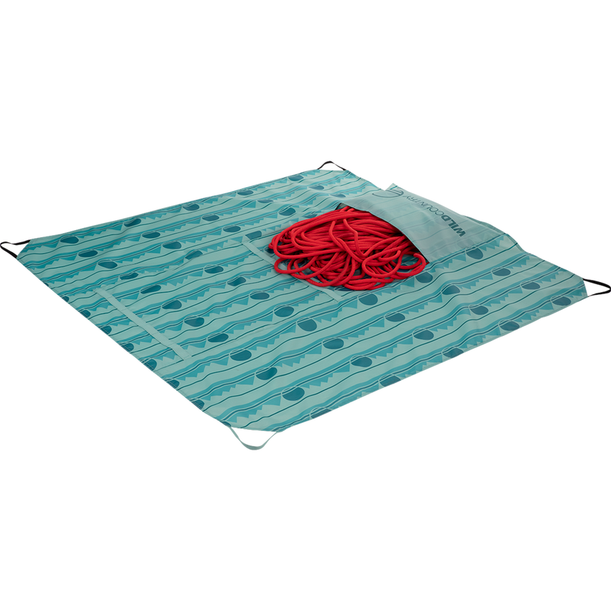 Wild Country Climbing Rope Tarp Full Open View With Rope in Compartment
