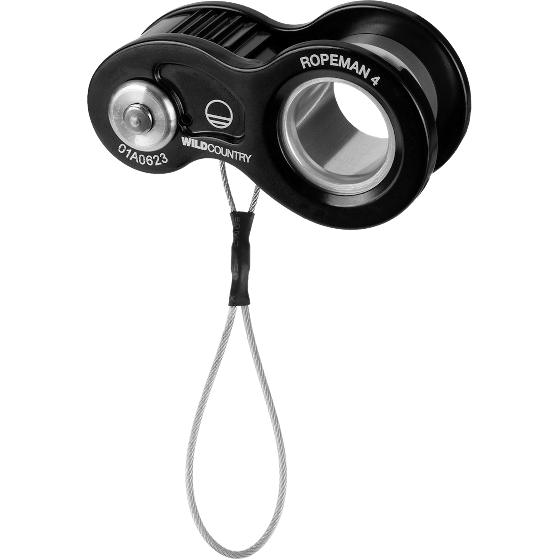 Wild Country Climbing Ropeman 4 Ascender Outdoor Action Black - Front Angled
