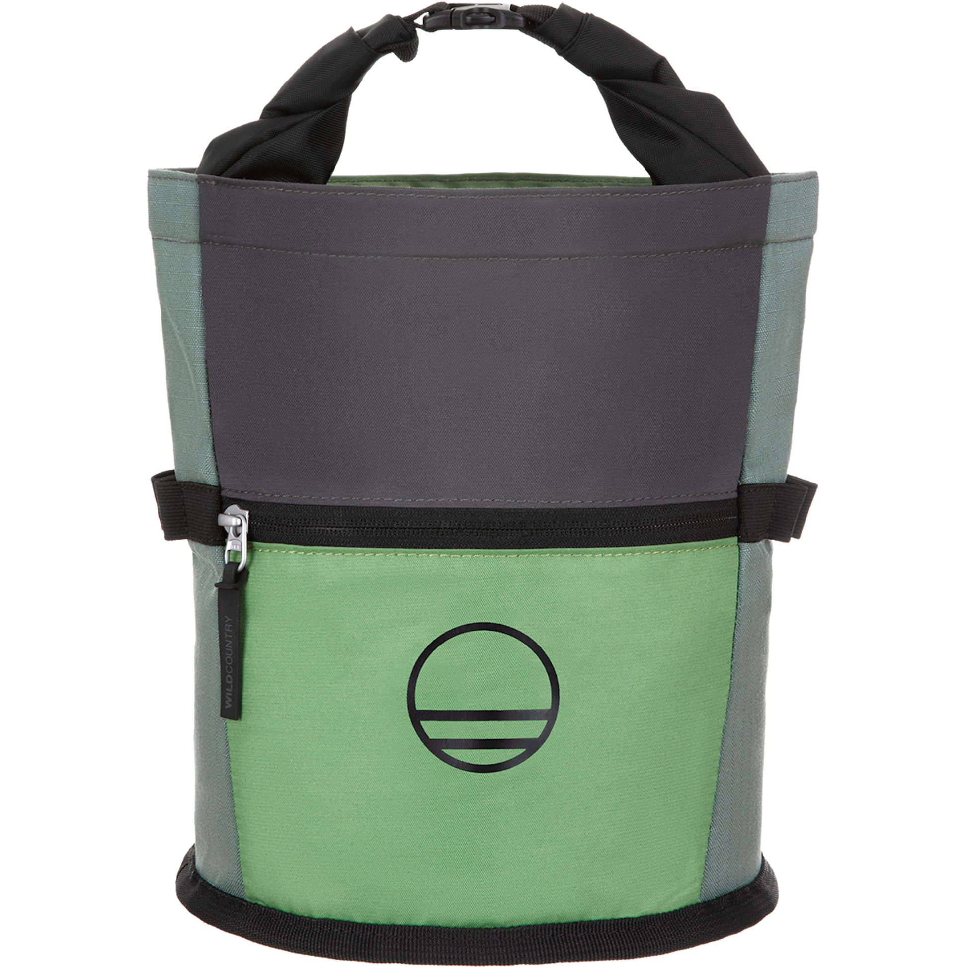 Wild Country Climbing Sequence Chalk Bucket Outdoor Action Green Ivy/Marsh/Onyx - Front