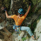 Wild Country Climbing Session Men's T-Shirt Joshua Brown - Model Climbing Rock Surface