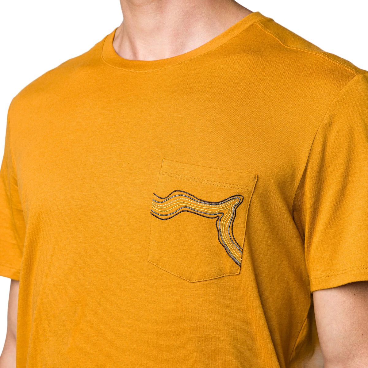 Wild Country Climbing Session Men's T-Shirt Joshua Brown - Model Front View Close Up
