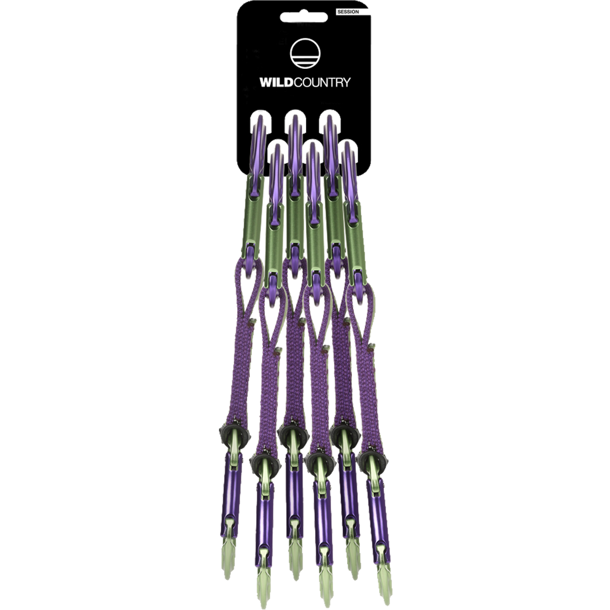 Wild Country Climbing Session Quickdraw 6x12cm - Purple/Green SET