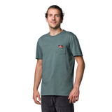 Wild Country Climbing Spotter T-Shirt Man Outdoor Action Marsh - Front Angled Fit on Model