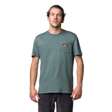 Wild Country Climbing Spotter T-Shirt Man Outdoor Action Marsh - Front Fit on Model