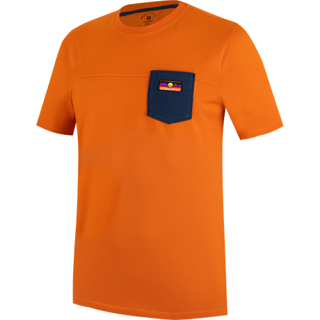 Wild Country Climbing Spotter T-Shirt Man Outdoor Action Sandstone - Front Angled