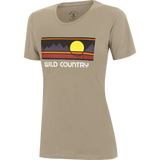 Wild Country Climbing Stamina Women's T-Shirt Brindle - Front Angle View