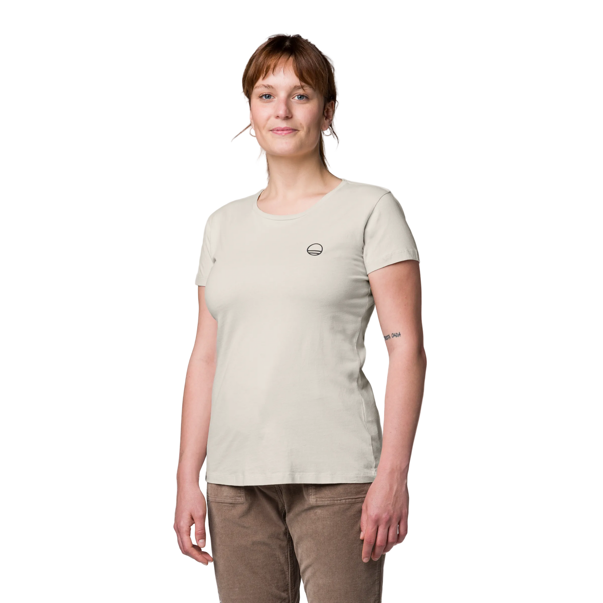 Wild Country Climbing Stamina Women's T-Shirt Moonstone - Model Front Angle View