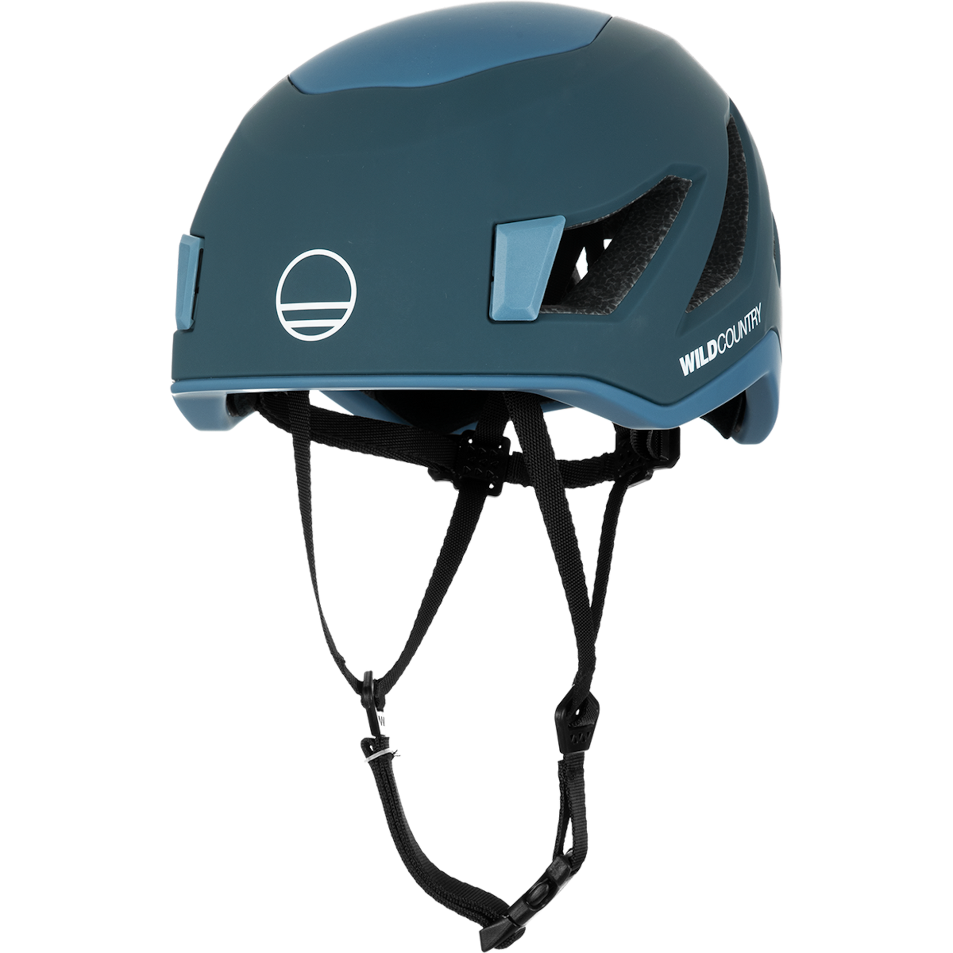 Wild Country Climbing Syncro Helmet Outdoor Action Petrol - Front Angled
