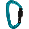 Wild Country Climbing Wildscrew Screwgate Carabiner Black/Turquoise - Closed