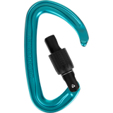 Wild Country Climbing Wildscrew Screwgate Carabiner Black/Turquoise - Open