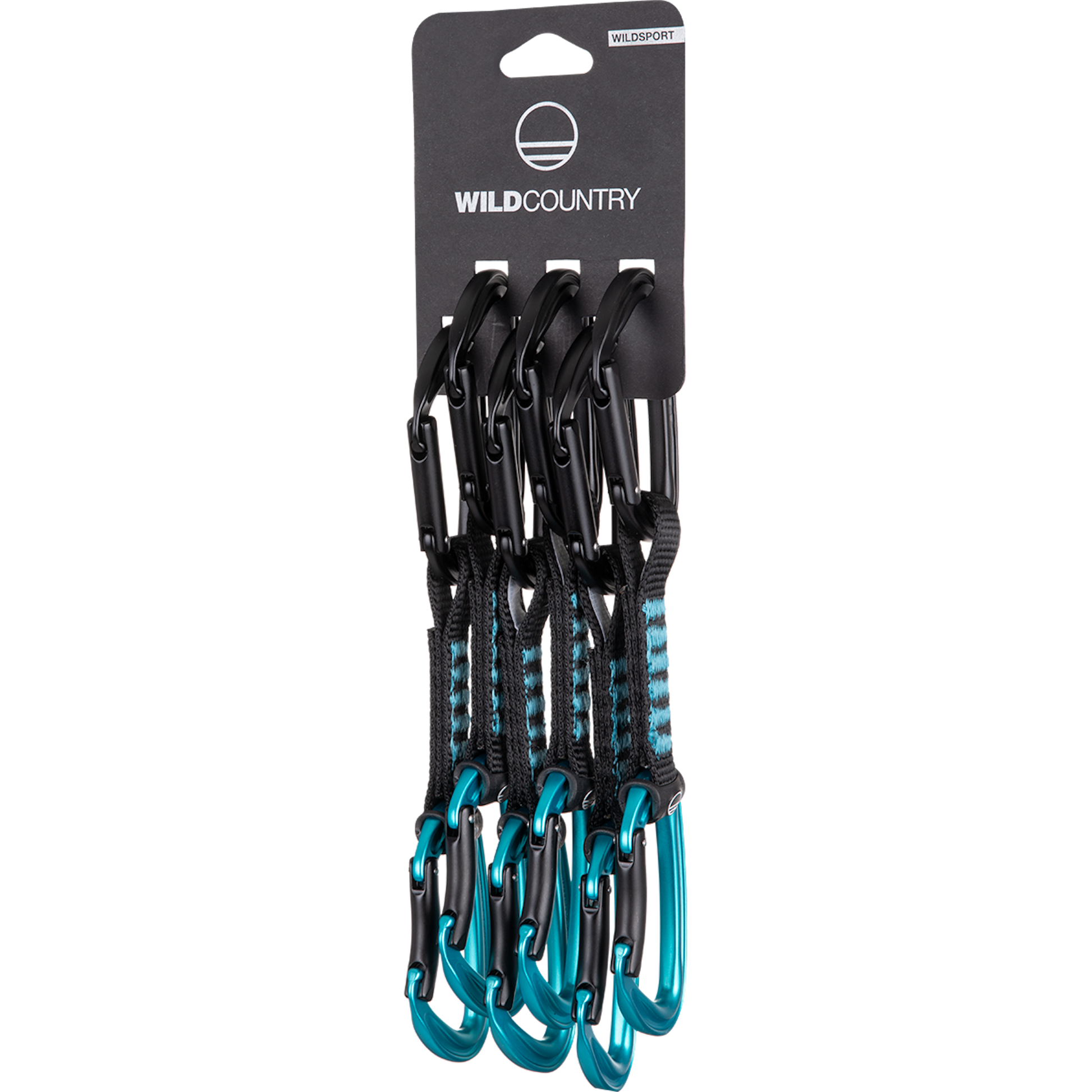 Wild Country Climbing Wildsport Quickdraw 6x12cm Outdoor Action Black/Turquoise - Set