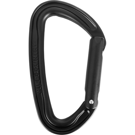 Wild Country Climbing Wildsport Straight Gate Carabiner Outdoor Action Black - Side