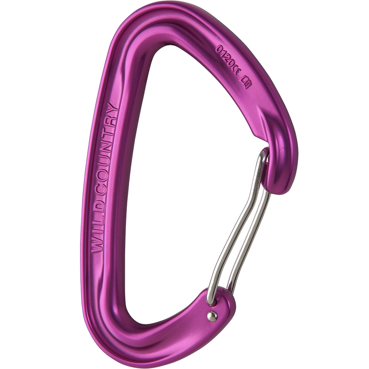 Wild Country Climbing Wildwire Carabiner Outdoor Action Purple - Angle