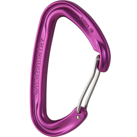 Wild Country Climbing Wildwire Carabiner Outdoor Action Purple - Angle