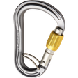 Wild Country Climbing Xenon HMS Screwgate Belay Carabiner Outdoor Action Grey/Yellow - Closed