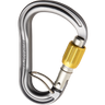 Wild Country Climbing Xenon HMS Screwgate Belay Carabiner Outdoor Action Grey/Yellow - Closed