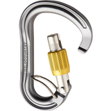 Wild Country Climbing Xenon HMS Screwgate Belay Carabiner Outdoor Action Grey/Yellow - Opened